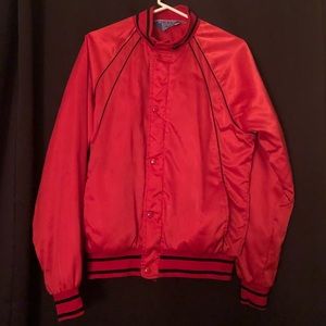 Red Bomber Jacket